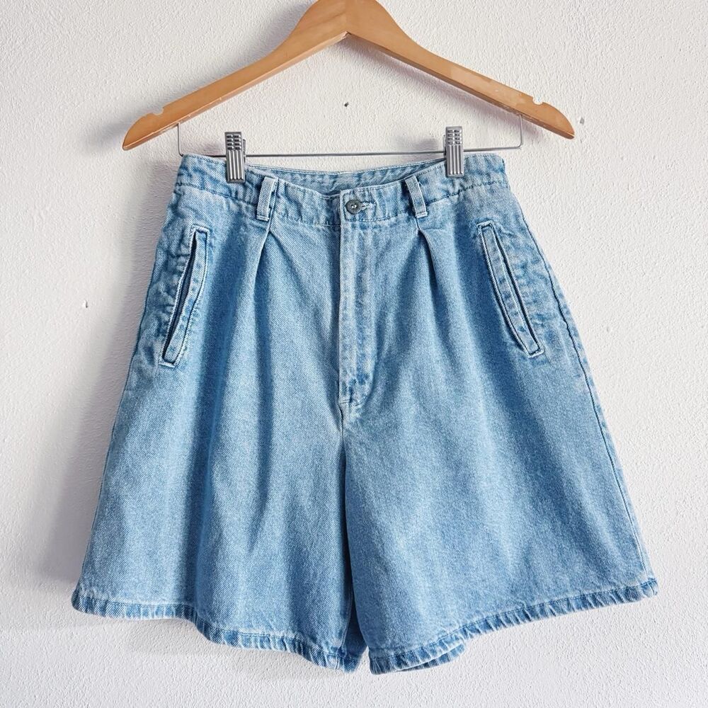 90s bareback high waist jean shorts